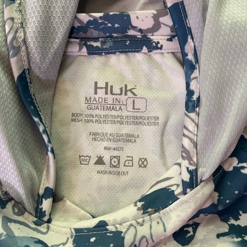 NWOT Huk Blue Performance Hoodie - Picture 4 of 4